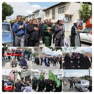 مراسم پیاده روی اربعین حسینی در شهرستان گلوگاه