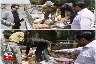 مشارکت در طرح کمک مومنانه و توزیع بسته های معیشتی از سوی پایگاه بسیج شهیدتندگویان منطقه زاهدان