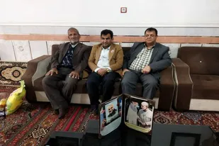 دیدار با خانواده شهید مدافع حرم در زاهدان