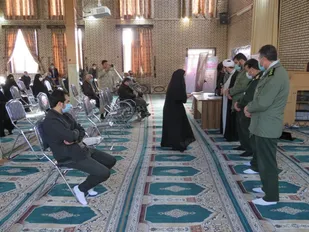 همسران پاسدار شاغل در بیمارستان تجلیل شدند