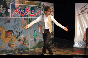 نقالی داستان هفت خوان رستم بر اساس شاهنامه در برازجان