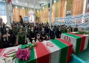 استقبال باشکوه مردم شهرستان بدره از شهدای گمنام دوران دفاع مقدس