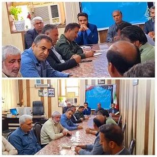 جلسه هماهنگی برگزاری جشن گلریزان در بخش رودخانه