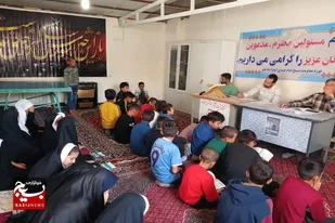 برگزاری سی و یکمین دوره مسابقات قرآنی بسیج در روستای بابانظر رزن