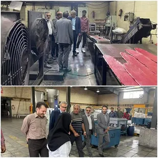 بازدید میدانی مسول سازمان بسیج مهندسین صنعت و معدن استان کرمان از مجتمع صنعتی دانش بنیان رنگدانه سیرجان