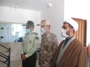 دیدار کارکنان ناحیه سپاه خوسف با فرماندهی انتظامی شهرستان