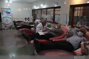 فرهنگیان بسیجی خون اهدا کردند