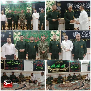 تجلیل از بسیجی معلم نمونه در حمیدیه