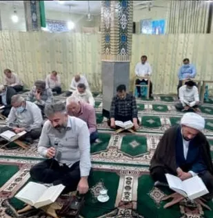 قرائت دعای افتتاح در محله شهیدان بختیاری پیشوا