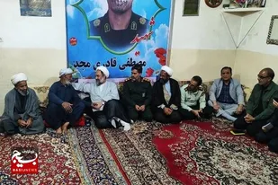 دیدار نماینده ولی&zwnj;فقیه در سیستان و بلوچستان با خانواده شهید مصطفی قادری مجد در شهرستان هامون