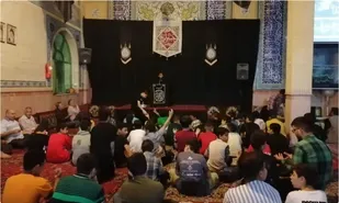 مراسم عزاداری شهادت امام محمد باقر (ع) در مسجد امام رضا پیشوا
