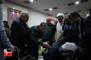 آیین اهدا ۱۲۳ دستگاه ویلچر هدیه مقام معظم رهبری به جانبازان و توانخواهان خوزستان 
 قرارگاه محرومیت زدایی سپاه پاسداران انقلاب اسلامی، بسیج سازندگی سپاه ولی عصر(عج) خوزستان و بهزیستی استان