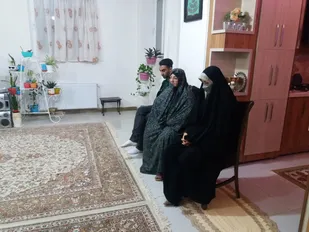 دیدار کادر گردان سیدالشهداء شاهرود با خانواده شهیدان قنبریان+ تصاویر