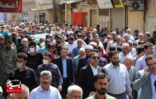 راهپیمایی روز قدس واعلام همبستگی با مردم مظلوم غزه در شوشتر