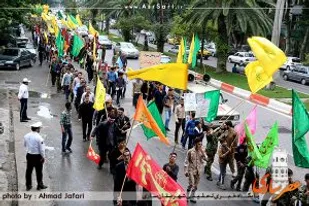 لشکر عظیم مدافعان حرم در مرکز مازندران