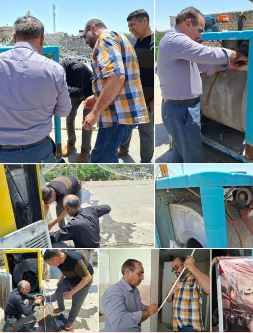 خدمت رسانی جهادی بسیج کارگران و کارخانجات به زائران