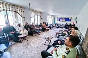 دیدار فرمانده ناحیه مقاومت بسیج رزن با امام جمعه بخش سردرود