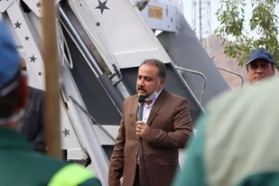 مانور پاکسازی شهری با شعار"شهرداری در کنار مردم"در شاهرود+ تصاویر