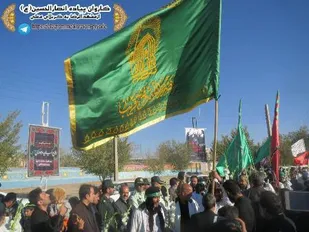 استقبال از کاروان پیاده انصارالحسین (ع)
