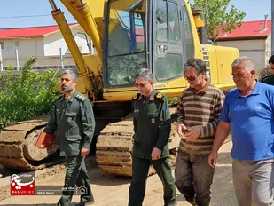 دستور فرمانده سپاه استان اردبیل برای بسیج امکانات و امدادرسانی به سیل زدگان/سپاه از ساعت اولیه سیل در حال کمک رسانی به مردم منطقه