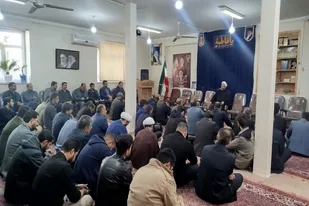 برگزاری مراسم سوگواری حضرت زهرا(س) در دفتر امام جمعه بهار
