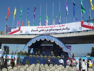 افتتاح پل روگذر شهید سید احسان حاجی حتم لو در گرگان
