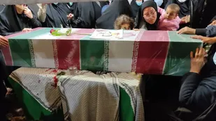 مراسم وداع با شهید سید فاضل مدنی در زادگاهش