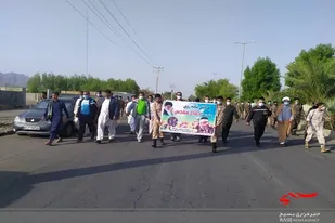 همايش بزرگ پياده روي وکوهپیمایی خانوادگی در نیکشهر برگزار شد