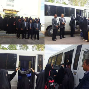 اعزام دومین کاروان راهیان نور دانشگاه پیام نور ریگان به جنوب کشور