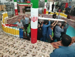 آیین وداع با مرشد پیشکسوت و جانباز دفاع مقدس در خرم&zwnj;آباد برگزار شد + تصاویر