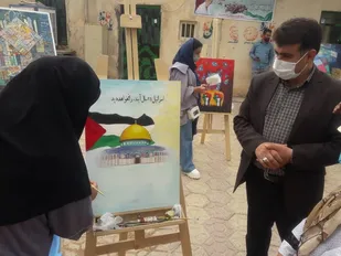 نمایشگاه و کارگاه نقاشی اسوه مقاومت (قدس) در یاسوج