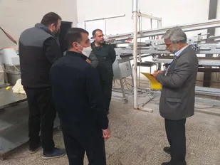 بازدید مسئولین سازمان بسیج مهندسین استان از کارخانه در حال احداث خوراک دام شاهرود