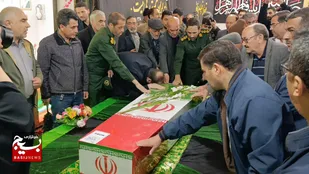 استقبال از شهید خوشنام در قوچان از دوربین بسیج