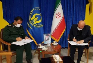انعقاد تفاهم نامه همکاری بین اداره کل کمیته امداد امام خمینی(ره) و سازمان بسیج سازندگی سپاه قزوین
