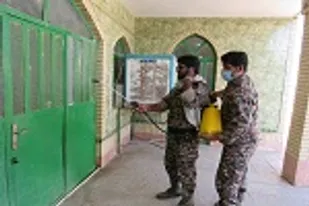 ضدعفونی و گندزدایی شهرستان زهک