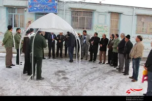 مراسم بدرقه رزمندگان عملیات کربلای5  شهرستان بن به شلمچه