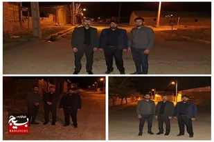 گشت محله محور بسیج در روستا افتر در سرخه برگزار شد