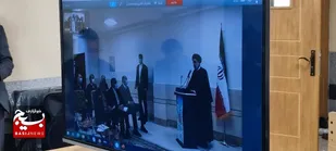 افتتاح مدرسه ۹ کلاسه دانا ۱۳ توسط ریئس جمهور به صورت ویدئو کنفراس در راین
