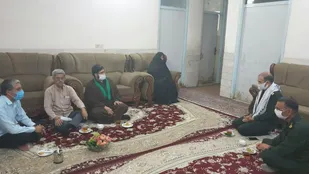 دیدار با خانواده شهید "جلال رعیت" در رکن آباد