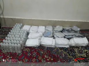 توزیع ۳۰۰ عدد ماسک توسط پایگاه شهید زرهرن شیروان