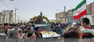 استقبال مردم میامی از لاله های گمنام دفاع مقدس