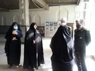 بازدید از کارگاه قالیبافی حوزه نرجس خاتون ناحیه مرکزی یزد