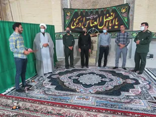افتتاح پایگاه مقاومت بسیج در روستای مبارکه تفت