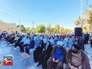 آیین غبارروبی و گلباران مزار شهدا امامزاده محمد (ع) کرج