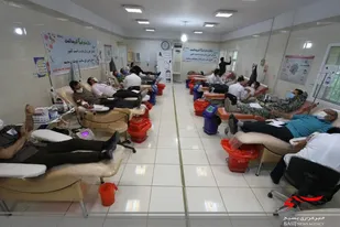 رزمایش اهدای خون پیشکسوتان جهاد و شهادت