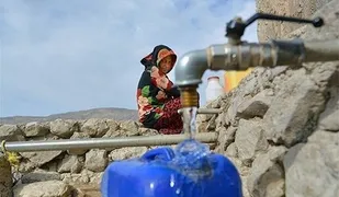 افتتاح طرح های آبرسانی در میانه
