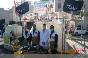 برپايي چادر سلامت در مراسم پیاده روی اربعین حسینی شهرستان  سمنان