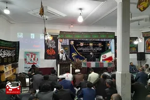 مراسم وداع با پیکر مطهر شهید گمنام دفاع مقدس در شهرستان فنوج برگزار شد