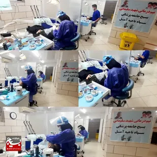 خدمات رایگان دندانپزشکی جهادگران آملی به نیابت از حاج قاسم