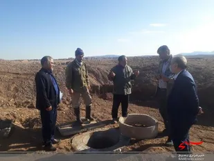 بازدید مسئولین قرارگاه سیدالشهدا(ع)  از قنوات شهرستان خوروبیابانک